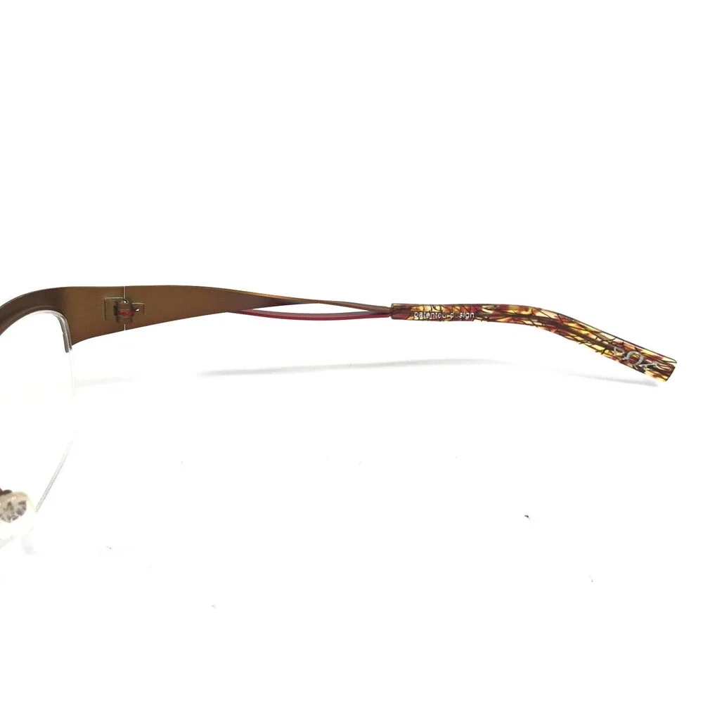 BOZ Eyeglasses Frames STAR 9230 Brown Red Cat Eye Half Rim 52.5-17-131